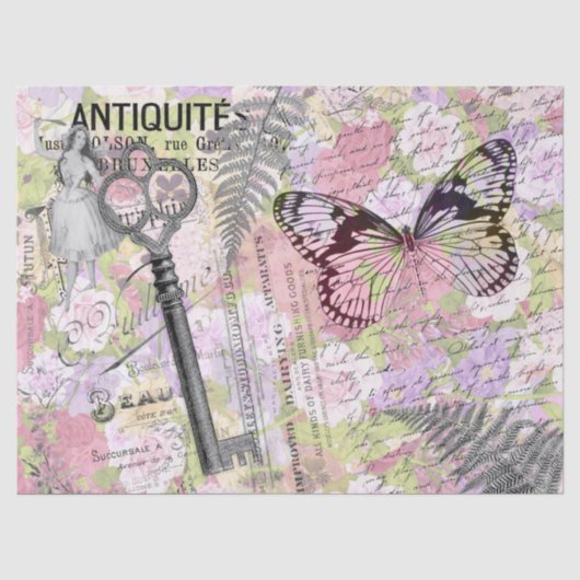 Weefselpapier met butterfly-toets tissuepapier (Voorkant)
