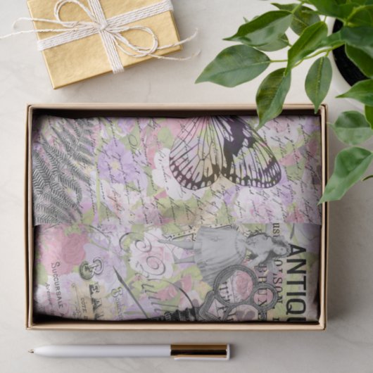 Weefselpapier met butterfly-toets tissuepapier (Geschenk)