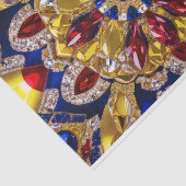 Weefselpapier met Colombia kleuren ontwerp Tissuepapier (Detail)