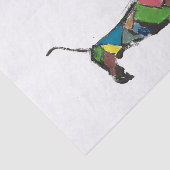 Weefselpapier met Dachshund Tissuepapier (Detail)