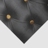 Weefselpapier met donkerzwarte hoofdletter tissuepapier (Detail)