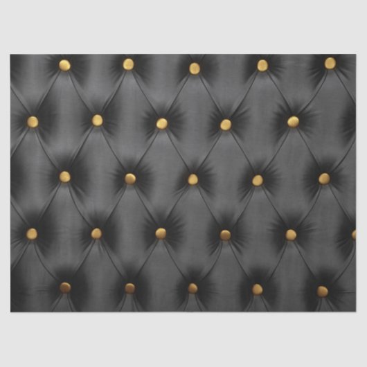 Weefselpapier met donkerzwarte hoofdletter tissuepapier (Voorkant)