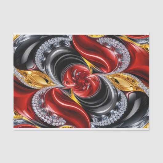 Weefselpapier met Duitse kleuren ontwerp Tissuepapier (Voorkant)