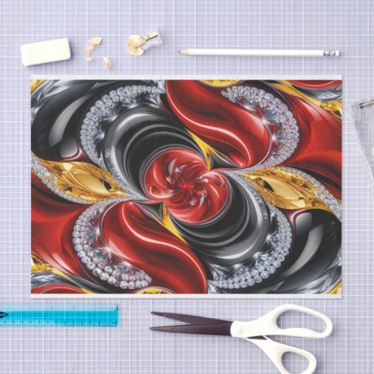 Weefselpapier met Duitse kleuren ontwerp Tissuepapier (Craft)