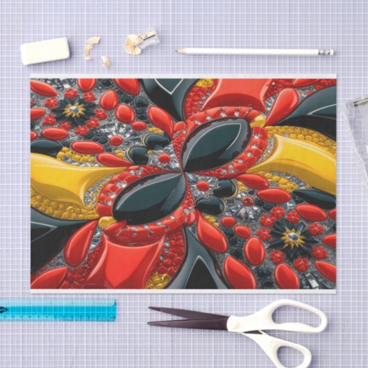 Weefselpapier met Duitsland kleuren ontwerp Tissuepapier (Craft)