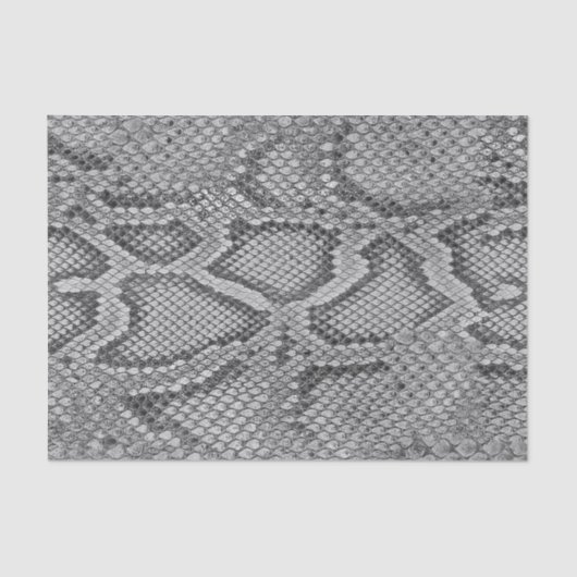 Weefselpapier met grijs snakeskin-patroon tissuepapier (Voorkant)