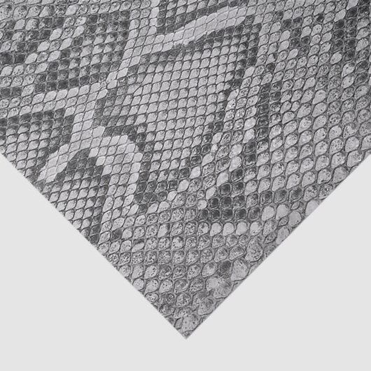 Weefselpapier met grijs snakeskin-patroon tissuepapier (Detail)