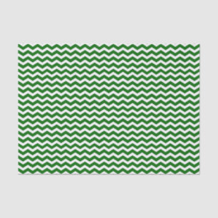 Weefselpapier met groen en wit Chevron Pattern Tissuepapier