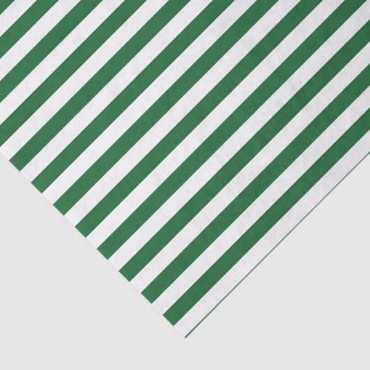 Weefselpapier met groene en witte strepen tissuepapier (Detail)