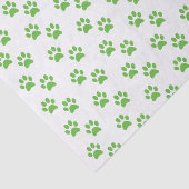 Weefselpapier met groene handmatige afdruk tissuepapier (Detail)