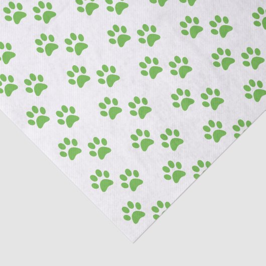 Weefselpapier met groene handmatige afdruk tissuepapier (Detail)