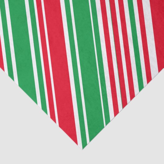 Weefselpapier met groene rode witte streep tissuepapier (Detail)