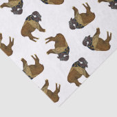 Weefselpapier met houtbadge Buffalo Tissuepapier (Detail)