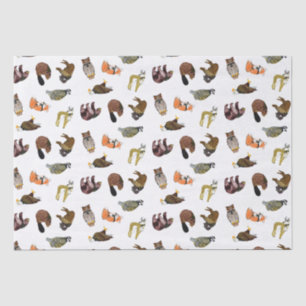 Weefselpapier met houtweddennen tissuepapier