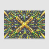 Weefselpapier met Jamaicaanse kleuren ontwerp Tissuepapier (Voorkant)