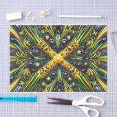 Weefselpapier met Jamaicaanse kleuren ontwerp Tissuepapier (Craft)