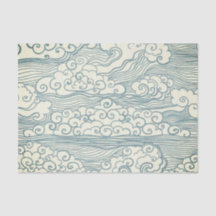 WEEFSELPAPIER MET JAPANSE CLOUDS