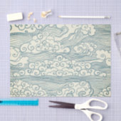 WEEFSELPAPIER MET JAPANSE CLOUDS TISSUEPAPIER (Craft)