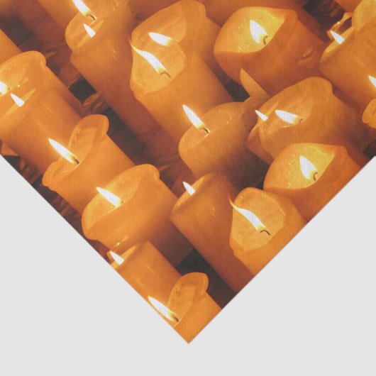 Weefselpapier met kaarsen tissuepapier (Detail)