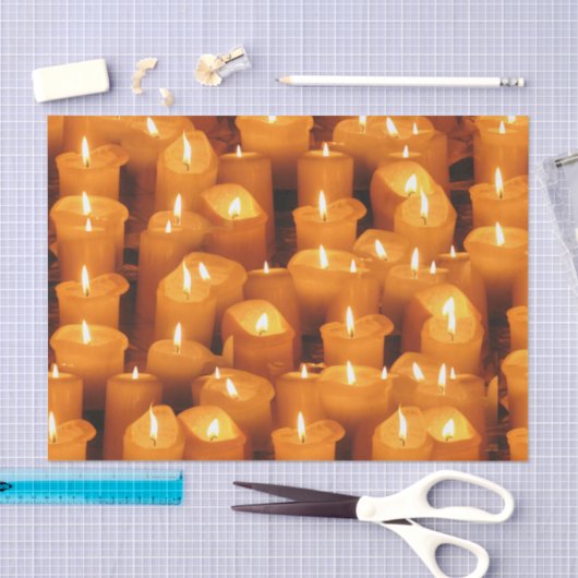 Weefselpapier met kaarsen tissuepapier (Craft)