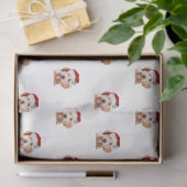 Weefselpapier met kerstgouden doedelen tissuepapier (Geschenk)