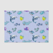 Weefselpapier met kleurrijk oceaanleven tissuepapier (Voorkant)