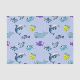 Weefselpapier met kleurrijk oceaanleven tissuepapier