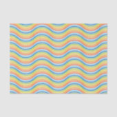 Weefselpapier met kleurrijke Wavy Lines Tissuepapier (Voorkant)