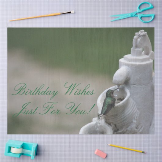 Weefselpapier met kolibrie tissuepapier (Craft)