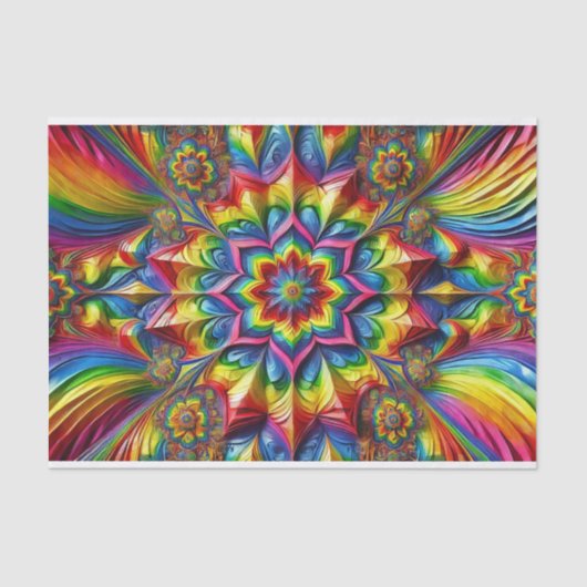 Weefselpapier met LGBTQ-kleuren ontwerp Tissuepapier (Voorkant)