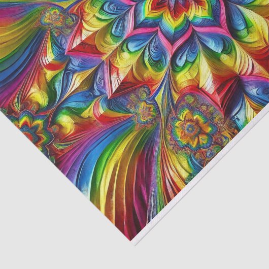 Weefselpapier met LGBTQ-kleuren ontwerp Tissuepapier (Detail)