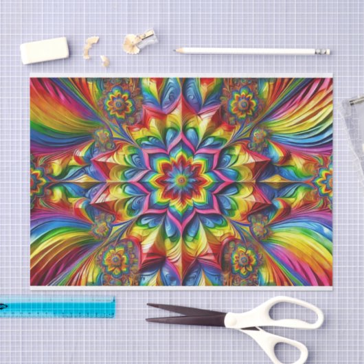 Weefselpapier met LGBTQ-kleuren ontwerp Tissuepapier (Craft)