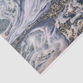 Weefselpapier met marmereffect Blauwe Luxe Gift Wr Tissuepapier (Detail)