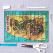 Weefselpapier met Maya God Print Tissuepapier (Craft)