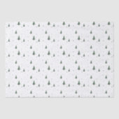 Weefselpapier met minikerstbomen tissuepapier (Voorkant)