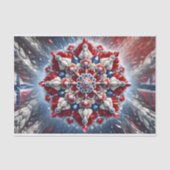 Weefselpapier met Noorse kleuren ontwerp Tissuepapier (Voorkant)