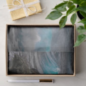 Weefselpapier met oceaan en nestende vogel tissuepapier (Geschenk)