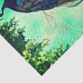 Weefselpapier met  pacock tissuepapier (Detail)