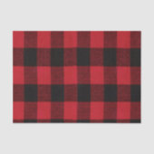 Weefselpapier met rode buffels, zwart geplakt tissuepapier (Voorkant)