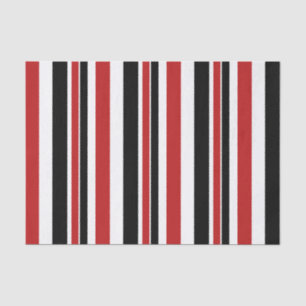 Weefselpapier met rode zwarte strepen tissuepapier