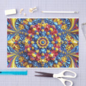 Weefselpapier met Roemeense kleuren abstract ontwe Tissuepapier (Craft)