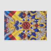 Weefselpapier met Roemeense kleuren ontwerp Tissuepapier (Voorkant)