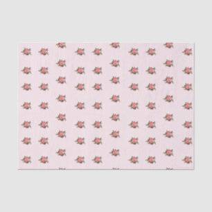 Weefselpapier met roze roze Shabby Roses Tissuepapier