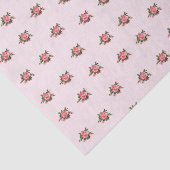 Weefselpapier met roze roze Shabby Roses Tissuepapier (Detail)