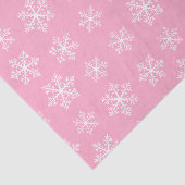 Weefselpapier met roze sneeuwvlok tissuepapier (Detail)