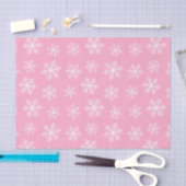 Weefselpapier met roze sneeuwvlok tissuepapier (Craft)