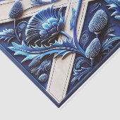 Weefselpapier met Scottish Thistles-ontwerp Tissuepapier (Detail)