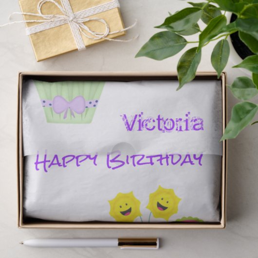 Weefselpapier met snijtaart tissuepapier (Geschenk)