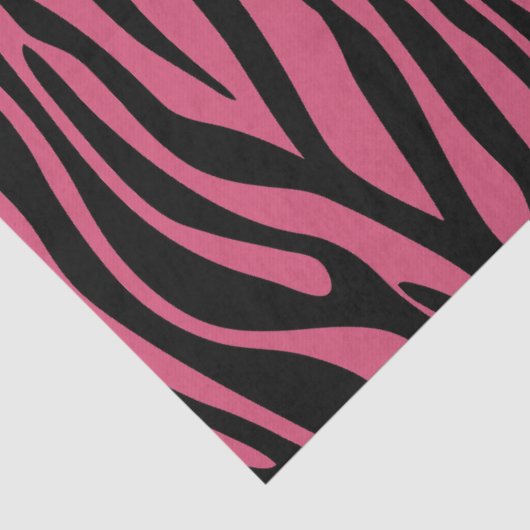 Weefselpapier met trendy roze zebra-printplaat tissuepapier (Detail)