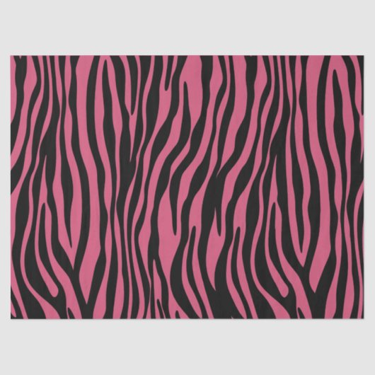 Weefselpapier met trendy roze zebra-printplaat tissuepapier (Voorkant)